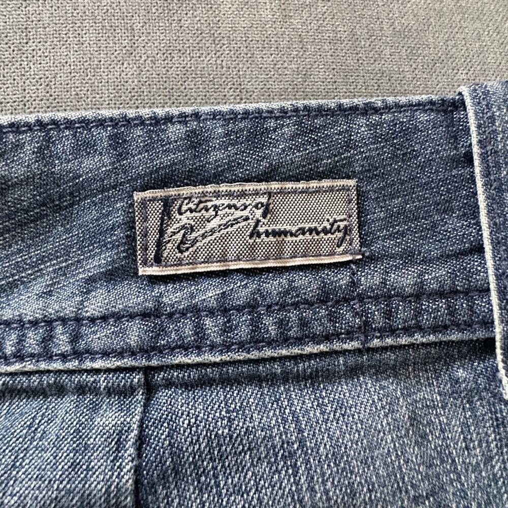Citizens of Humanity Jerome Dahan miniskirt denim Sz 27 vixen CoastalCowgirl Y2k - Picture 5 of 7
